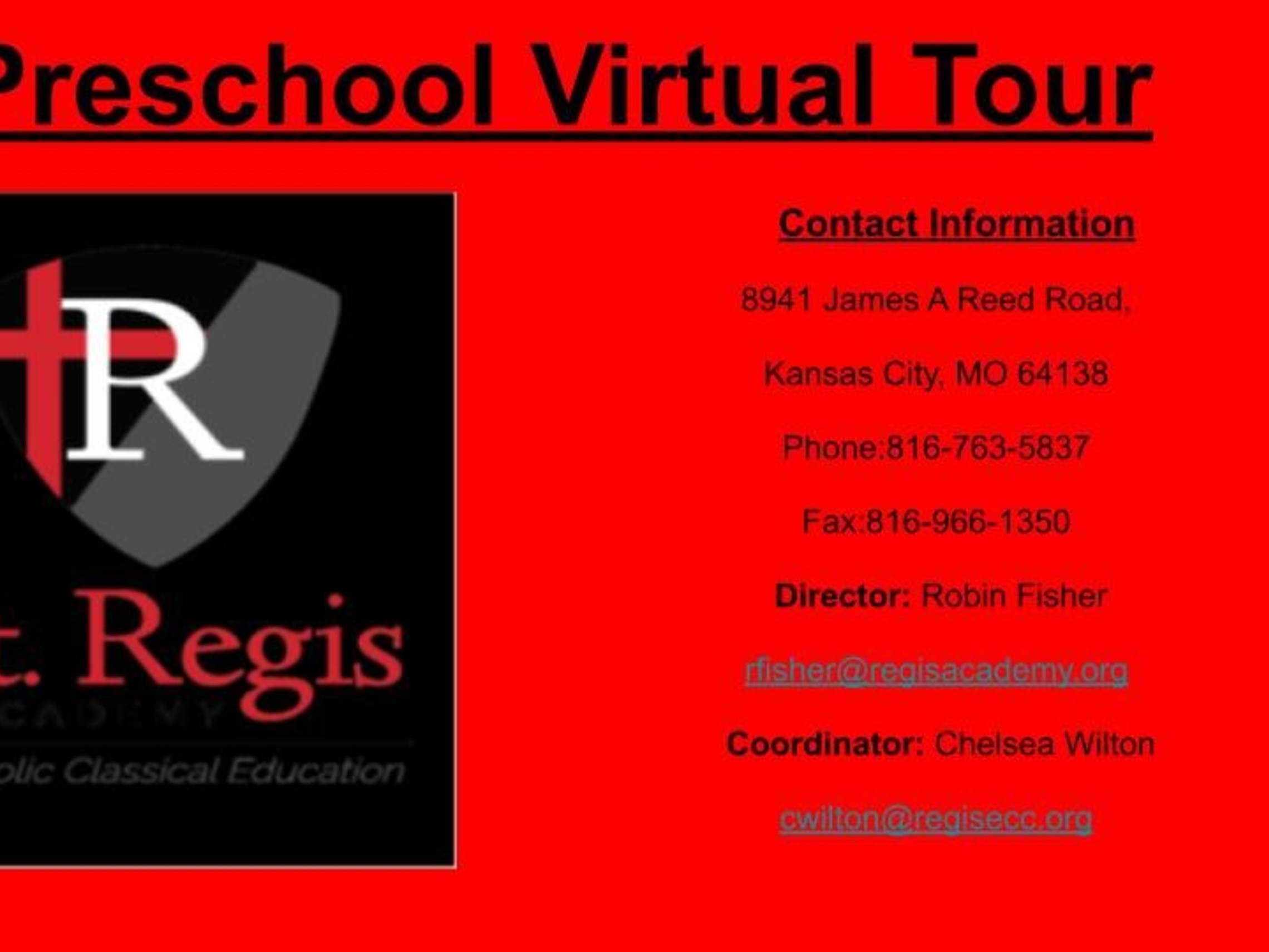 Preschool Virtual Tour